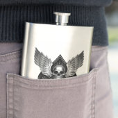 Schuif Smeerbare stalen kolf Heupfles (Voorbeeld)