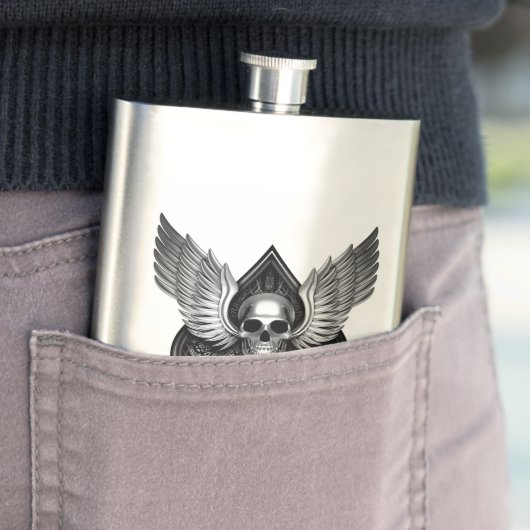 Schuif Smeerbare stalen kolf Heupfles (Voorbeeld)