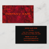 Schuif Specters Red klein horizontaal zwart Visitekaartje (Voorkant / Achterkant)