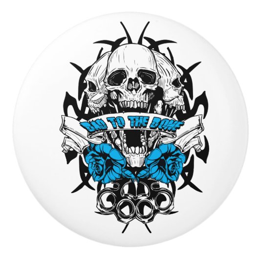 Schuif Tattoo ontwerpopdrager Drawer Knop (Voorkant)