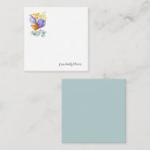 Schuif twee vogels - Aangepaste naam Notitiekaartje (Voorkant / Achterkant)