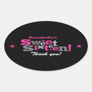 Schuif Type Sweet 16 Sticker