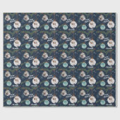 Schuif uw kerstfoto's met de naam 2 cadeaupapier (Vlak)