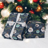 Schuif uw kerstfoto's met de naam 2 cadeaupapier