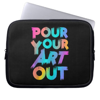 Schuif uw kunst uit met artistieke schilder, acryl laptop sleeve