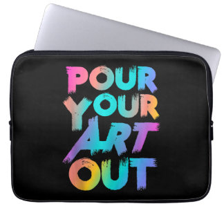 Schuif uw kunst uit met artistieke schilder, acryl laptop sleeve