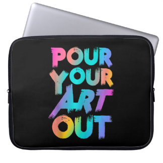 Schuif uw kunst uit met artistieke schilder, acryl laptop sleeve