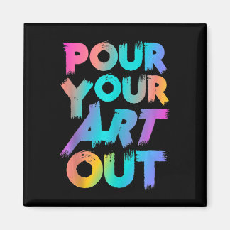 Schuif uw kunst uit met artistieke schilder, acryl magneet