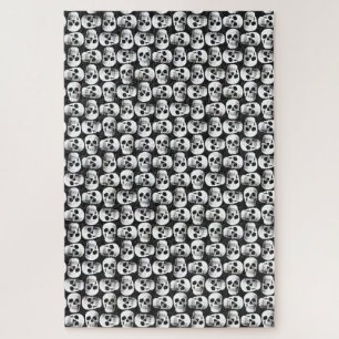 Schuif uw romige buis zwart en wit legpuzzel