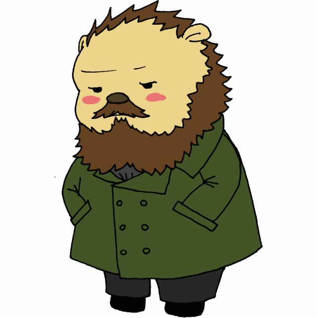 Schuif van de egel van Dostoevsky Staand Fotobeeldje (Voorkant)