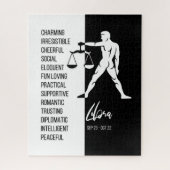 Schuif van de galg, zwart-wit legpuzzel (Verticaal)