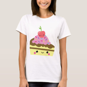 Schuif van de Kawaii Ice Cream Cake T-shirt