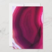 Schuif van de roze kegel van Fuchsia en bruiloft v Kaart (Achterkant)