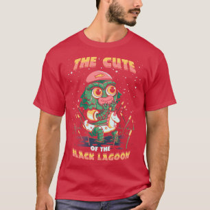 Schuif van de zwarte lagune t-shirt