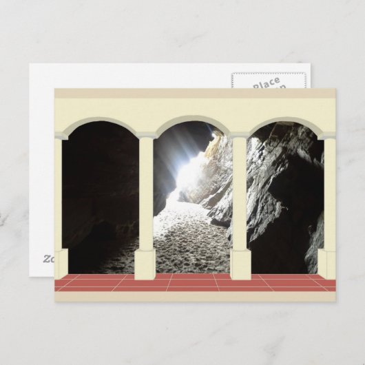 Schuif van licht door de Archway Briefkaart (Voorkant / Achterkant)