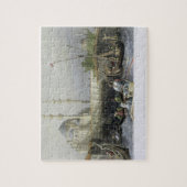 Schuif van Sultana Valide uit de haven, gegraveerd Legpuzzel (Verticaal)