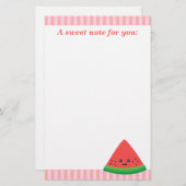 Schuif van watermeloen briefpapier (Voorkant / Achterkant)