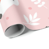 Schuif vos naadloos, met de hand getrokken bos van cadeaupapier (Rol Hoek)