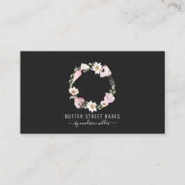 Schuif Waterverf banketbakken Roze zwart Visitekaartje