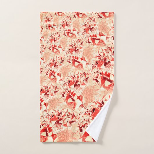 Schuif zalm aan koraal met wat heldere en verdraai bad handdoek (Handdoek)