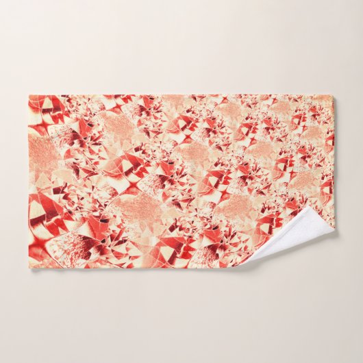 Schuif zalm aan koraal met wat heldere en verdraai bad handdoek (Handdoek)