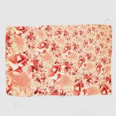 Schuif zalm aan koraal met wat heldere en verdraai golfhanddoek (Horizontaal)