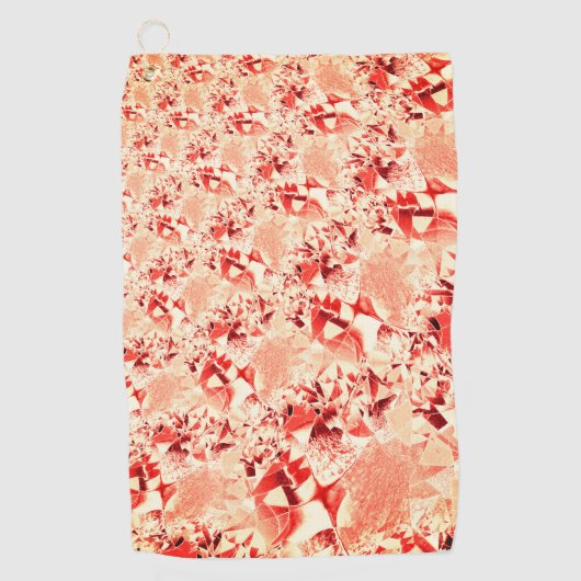 Schuif zalm aan koraal met wat heldere en verdraai golfhanddoek (Voorkant)