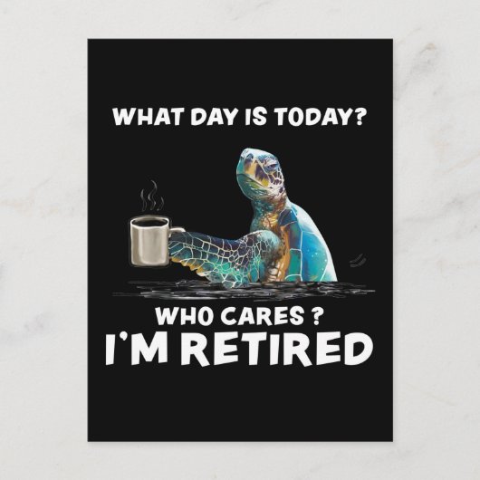 Schuif Zee met koffie.. Wat is vandaag de dag de d Briefkaart (Voorkant)