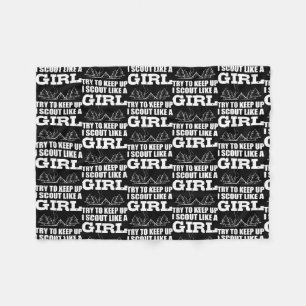 Schuif zoals Girl Adventurous Person Fleece Deken