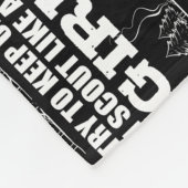 Schuif zoals Girl Adventurous Person Fleece Deken (Hoek)