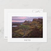 Schuif zonnopend landschap op Skye Briefkaart (Voorkant / Achterkant)