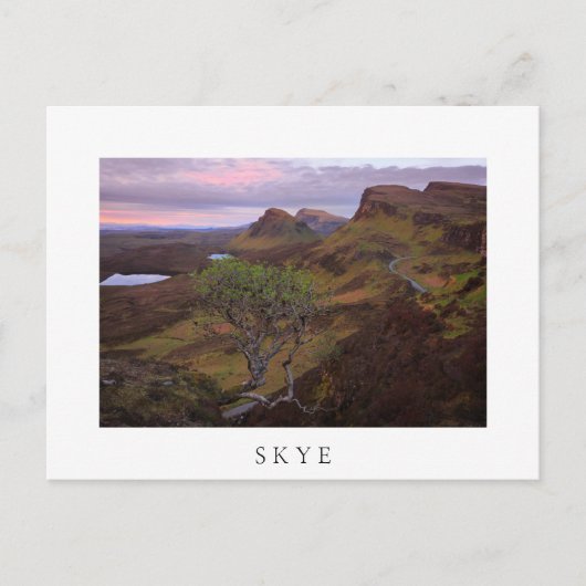 Schuif zonnopend landschap op Skye Briefkaart (Voorkant)