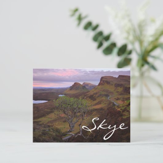 Schuif zonnopend landschap op Skye Briefkaart (Staand voorkant)