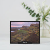 Schuif zonnopend landschap op Skye Briefkaart (Staand voorkant)