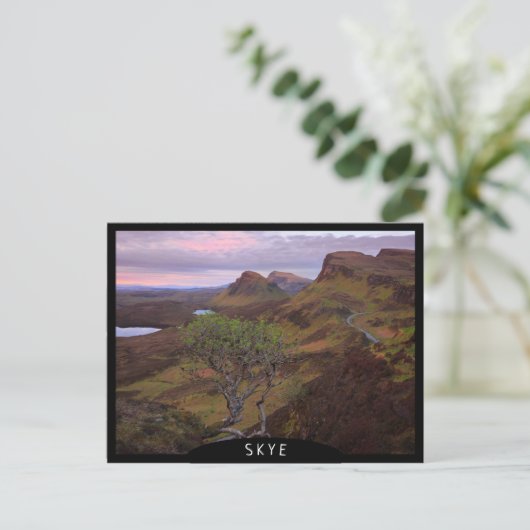 Schuif zonnopend landschap op Skye Briefkaart (Staand voorkant)