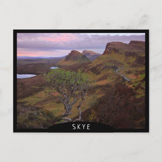 Schuif zonnopend landschap op Skye Briefkaart (Voorkant)