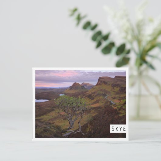 Schuif zonnopend landschap op Skye Briefkaart (Staand voorkant)