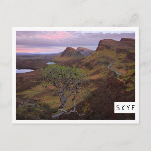 Schuif zonnopend landschap op Skye Briefkaart (Voorkant)