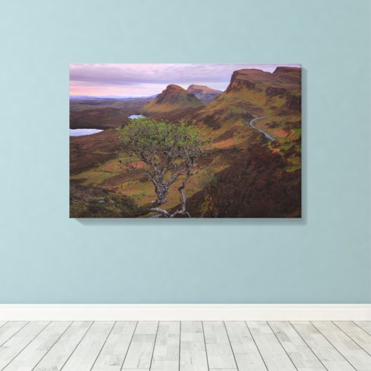 Schuif zonnopend landschap op Skye Canvas Afdruk (Insitu (Houten vloer))