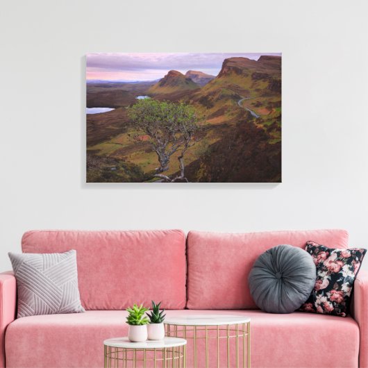 Schuif zonnopend landschap op Skye Canvas Afdruk (Insitu (Woonkamer))