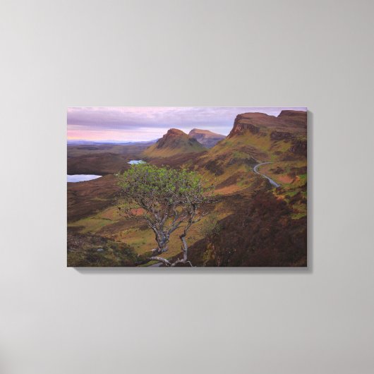 Schuif zonnopend landschap op Skye Canvas Afdruk (Voorkant)
