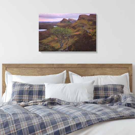 Schuif zonnopend landschap op Skye Canvas Afdruk (Insitu (Slaapkamer))