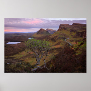 Schuif zonnopend landschap op Skye Poster