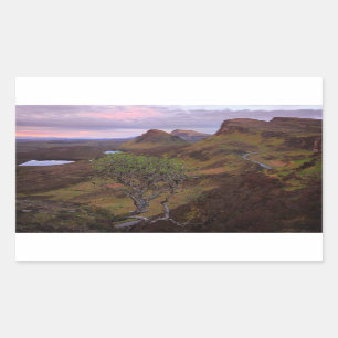 Schuif zonnopend landschap op Skye Rechthoekige Sticker
