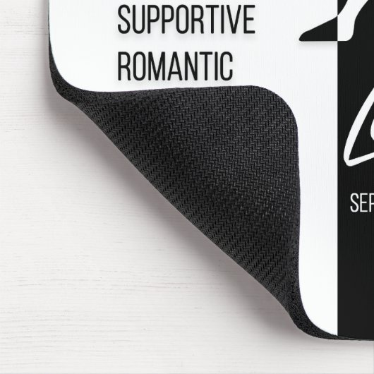 Schuif, zwart en wit, van de galg Zodiac Muismat (Hoek)