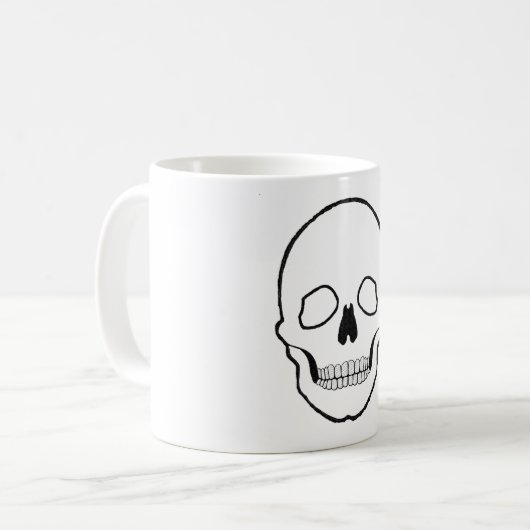Schuif zwart koffiemok (Voorkant links)