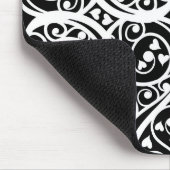 Schuif zwart wit harten liefde achtergronddesign muismat (Hoek)