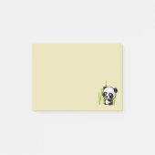 Schuif zwart-wit panda-beer in een bamboegroef. post-it® notes (Voorkant)