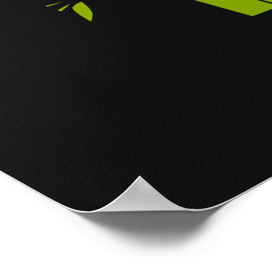 Schuif zwart-wit panda-beer in een bamboegroef. poster (Hoek)