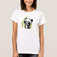 Schuif zwart-wit panda-beer in een bamboegroef.